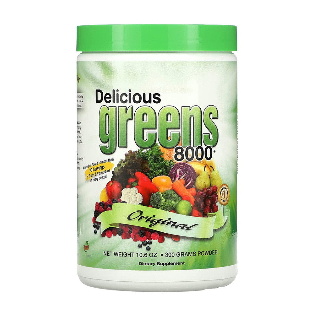 Delicious Greens 8000 Powder, From Pakonen, 10.6 Oz